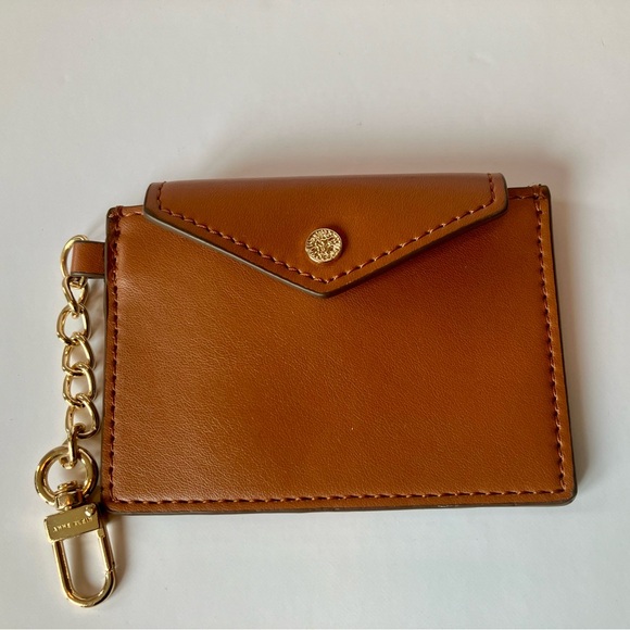 ANNE KLEIN WALLET BROWN AND GOLD CHAIN - Picture 1 of 11